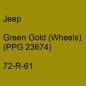 Preview: Jeep, Green Gold (Wheels) (PPG 23674), 72-R-61.